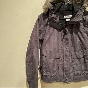 Columbia faux fur hooded snow jacket